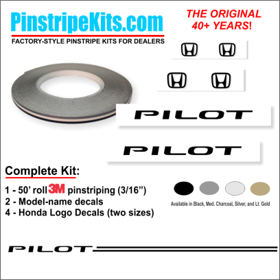 Honda Pilot Accord Civic CRV CR-V Odyssey Pilot Ridgeline Fit HRV HR-V Crosstour vinyl pinstripe emblem logo decal graphic stripe sticker kit