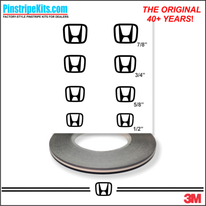 Honda Pilot Accord Civic CRV CR-V Odyssey Pilot Ridgeline Fit HRV HR-V Crosstour vinyl pinstripe emblem logo decal graphic stripe sticker kit