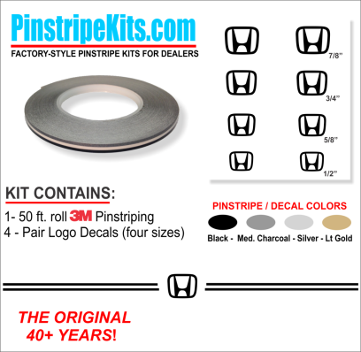 Honda Pilot Accord Civic CRV CR-V Odyssey Pilot Ridgeline Fit HRV HR-V Crosstour vinyl pinstripe emblem logo decal graphic stripe sticker kit