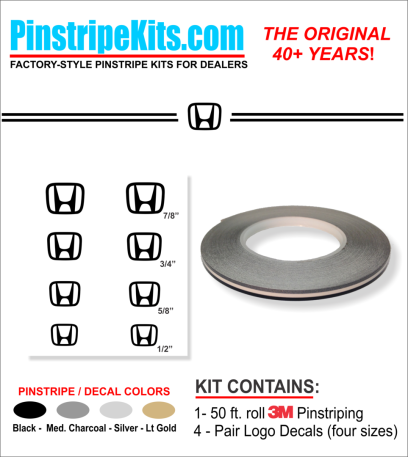 Honda Pilot Accord Civic CRV CR-V Odyssey Pilot Ridgeline Fit HRV HR-V Crosstour vinyl pinstripe emblem logo decal graphic stripe sticker kit