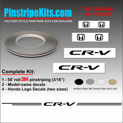 Honda Pilot Accord Civic CRV CR-V Odyssey Pilot Ridgeline Fit HRV HR-V Crosstour vinyl pinstripe emblem logo decal graphic stripe sticker kit