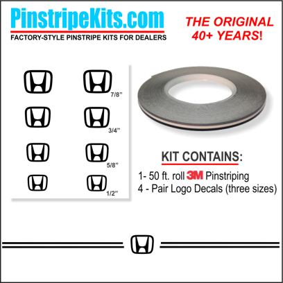 Honda Pilot Accord Civic CRV CR-V Odyssey Pilot Ridgeline Fit HRV HR-V Crosstour vinyl pinstripe emblem logo decal graphic stripe sticker kit