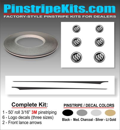 Buick Regal LaCrosse Envision Encore Enclave vinyl pinstripe emblem stripe logo decal graphic emblem logo vinyl decal pinstripe graphic sticker stripe