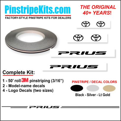 Toyota Camry Corolla Rav4 Tundra Tacoma 4Runnner Highlander vinyl pinstripe emblem stripe logo decal graphic
