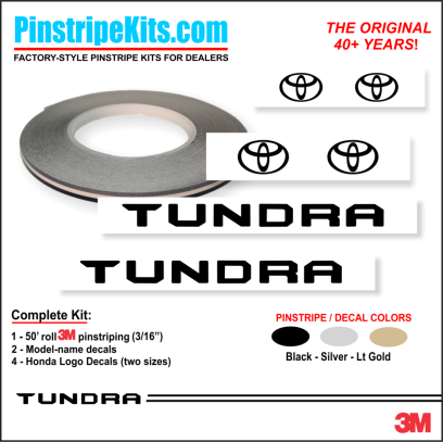 Toyota Camry Corolla Rav4 Tundra Tacoma 4Runnner Highlander vinyl pinstripe emblem stripe logo decal graphic