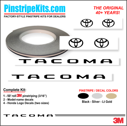 Toyota Camry Corolla Rav4 Tundra Tacoma 4Runnner Highlander vinyl pinstripe emblem stripe logo decal graphic