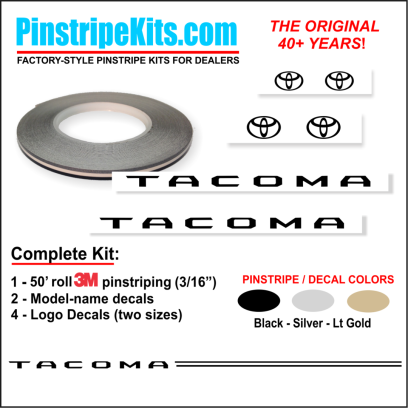 Toyota Camry Corolla Rav4 Tundra Tacoma 4Runnner Highlander vinyl pinstripe emblem stripe logo decal graphic