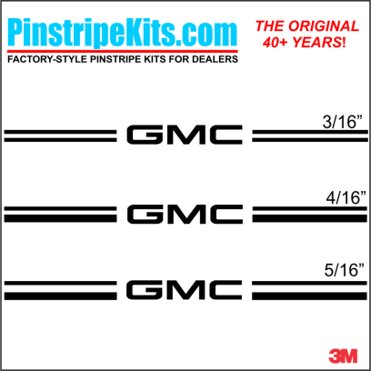 GMC Terrain Sierra acadia terrain yukon envoy vinyl pinstripe emblem stripe logo decal graphic