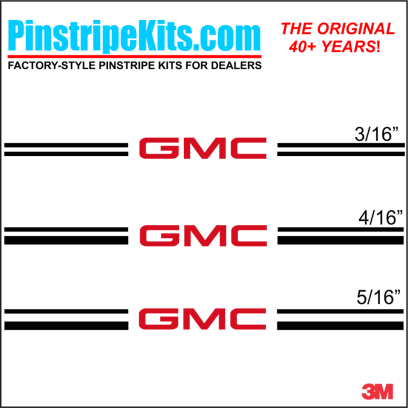 GMC Terrain Sierra acadia terrain yukon envoy vinyl pinstripe emblem stripe logo decal graphic