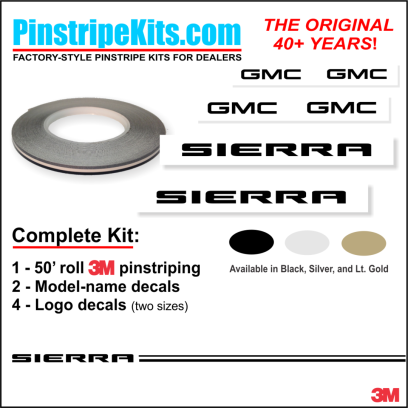 GMC Terrain Sierra acadia terrain yukon envoy vinyl pinstripe emblem stripe logo decal graphic