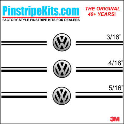 VW Volkswagon Jetta Passat Beetle vinyl pinstripe emblem stripe logo decal graphic