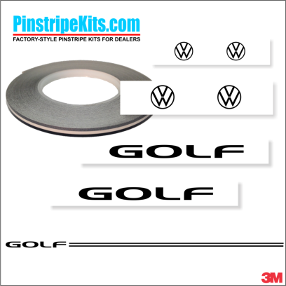 VW Volkswagon Jetta Passat Beetle vinyl pinstripe emblem stripe logo decal graphic