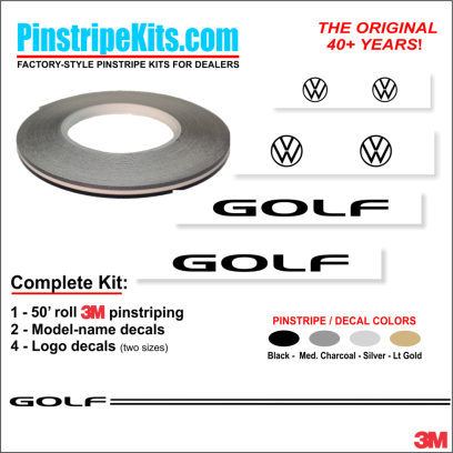VW Volkswagon Jetta Passat Beetle vinyl pinstripe emblem stripe logo decal graphic