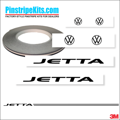 VW Volkswagon Jetta Passat Beetle vinyl pinstripe emblem stripe logo decal graphic