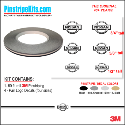 Nissan Altima Maxima Versa Xterra Pathfinder Titan versa Frontier Rogue Pathfinder Murano vinyl pinstripe emblem stripe logo decal graphic