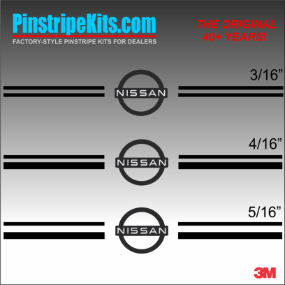Nissan Altima Maxima Versa Xterra Pathfinder Titan versa Frontier Rogue Pathfinder Murano vinyl pinstripe emblem stripe logo decal graphic