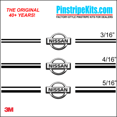 Nissan Altima Maxima Versa Xterra Pathfinder Titan versa Frontier Rogue Pathfinder Murano vinyl pinstripe emblem stripe logo decal graphic