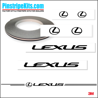 Lexus vinyl pinstripe emblem stripe logo decal graphic