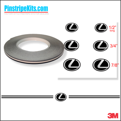 Lexus vinyl pinstripe emblem stripe logo decal graphic