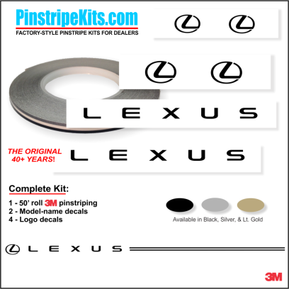 Lexus vinyl pinstripe emblem stripe logo decal graphic