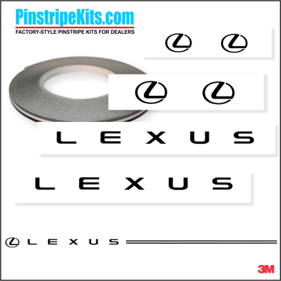 Lexus vinyl pinstripe emblem stripe logo decal graphic
