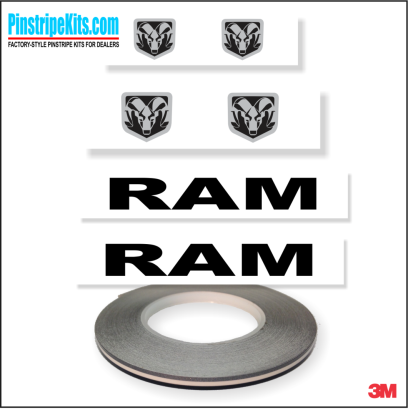 ram truck HEMI turbo diesel off road 1500 2500 3500 vinyl pinstripe emblem stripe logo decal graphic emblem logo vinyl decal pinstripe graphic sticker stripe
