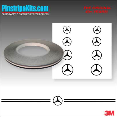 Mercedes-Benz vinyl pinstripe emblem stripe logo decal graphic