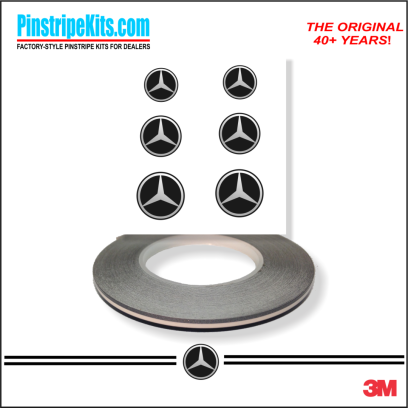 Mercedes-Benz vinyl pinstripe emblem stripe logo decal graphic