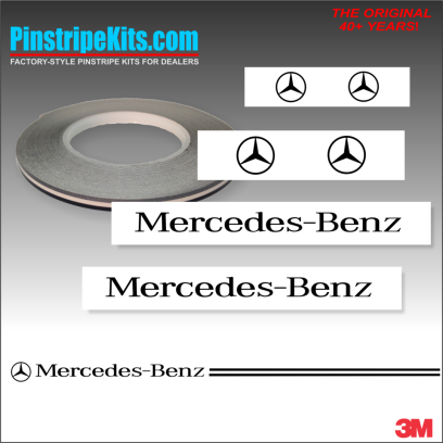 Mercedes-Benz vinyl pinstripe emblem stripe logo decal graphic