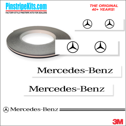 Mercedes-Benz vinyl pinstripe emblem stripe logo decal graphic