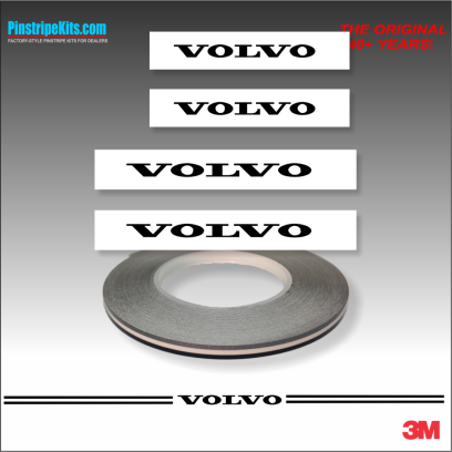 Insert an image caption here. Volvo Vinyl Logo Decal Emblem Pinstripe Stripe Kit