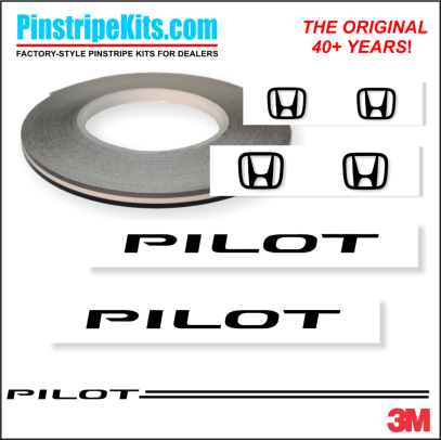 Honda Pilot Accord Civic CRV CR-V Odyssey Pilot Ridgeline Fit HRV HR-V Crosstour vinyl pinstripe emblem logo decal graphic stripe sticker kit