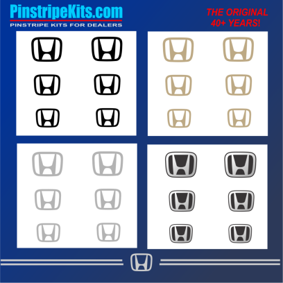 Honda Pilot Accord Civic CRV CR-V Odyssey Pilot Ridgeline Fit HRV HR-V Crosstour vinyl pinstripe emblem logo decal graphic stripe sticker kit