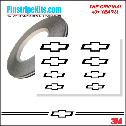 Chevrolet  Chev Chevy bowtie Silverado Impala Malibu Cruze traverse tahoe suburban equinox colorado bowtie chevrolet decal vinyl pinstripe emblem stripe logo decal graphic graphics decals stickers