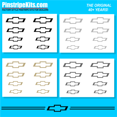 Chevrolet  Chev Chevy bowtie Silverado Impala Malibu Cruze traverse tahoe suburban equinox colorado bowtie chevrolet decal vinyl pinstripe emblem stripe logo decal graphic graphics decals stickers