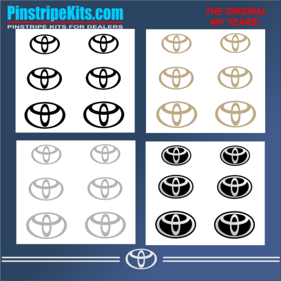 Toyota Camry Corolla Rav4 Tundra Tacoma 4Runnner Highlander vinyl pinstripe emblem stripe logo decal graphic