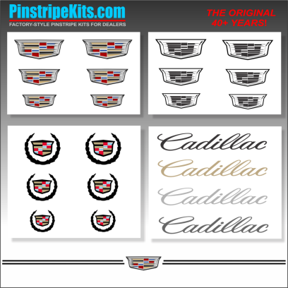 Cadillac SRX, STS, XTS, XT5, ST4, ATS, CTS, Escalade, vinyl pinstripe vinyl emblem stripe logo decal graphic emblem logo vinyl decal pinstripe graphic sticker stripe