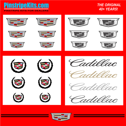 Cadillac SRX, STS, XTS, XT5, ST4, ATS, CTS, Escalade, vinyl pinstripe vinyl emblem stripe logo decal graphic emblem logo vinyl decal pinstripe graphic sticker stripe