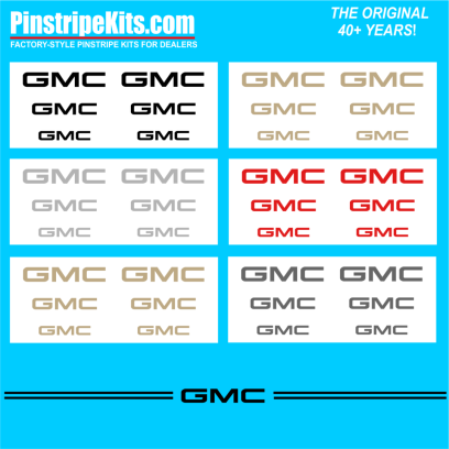 GMC Terrain Sierra acadia terrain yukon envoy vinyl pinstripe emblem stripe logo decal graphic