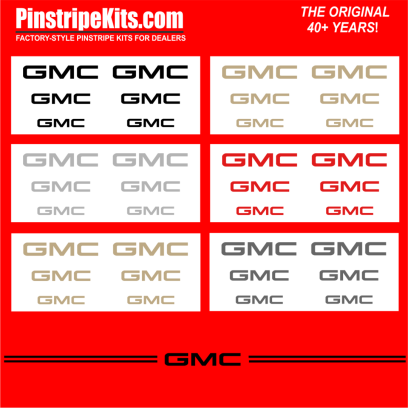 GMC Terrain Sierra acadia terrain yukon envoy vinyl pinstripe emblem stripe logo decal graphic