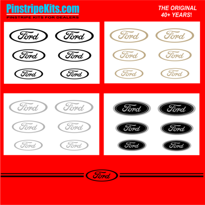 Ford focus explorer f150 expedition taurus escape fusion vinyl pinstripe emblem stripe logo decal graphic