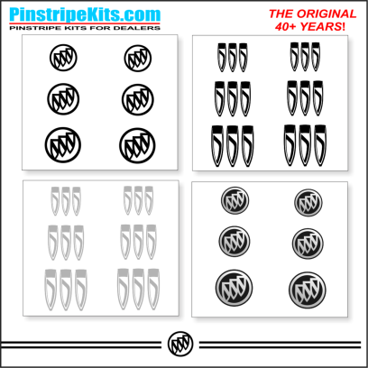 Buick Regal LaCrosse Envision Encore Enclave vinyl pinstripe emblem stripe logo decal graphic emblem logo vinyl decal pinstripe graphic sticker stripe