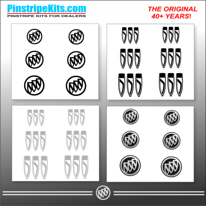 Buick Regal LaCrosse Envision Encore Enclave vinyl pinstripe emblem stripe logo decal graphic emblem logo vinyl decal pinstripe graphic sticker stripe