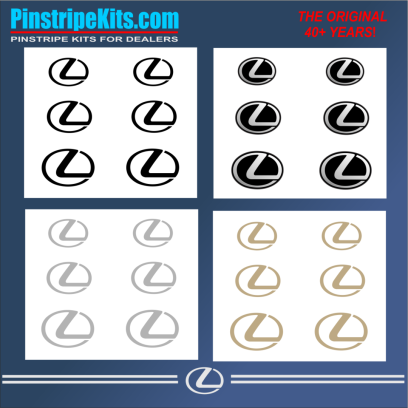 Lexus vinyl pinstripe emblem stripe logo decal graphic