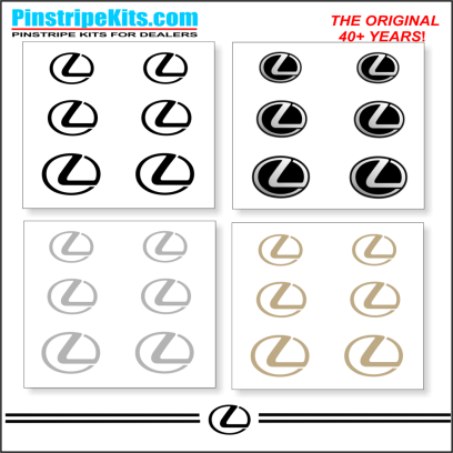 Lexus vinyl pinstripe emblem stripe logo decal graphic
