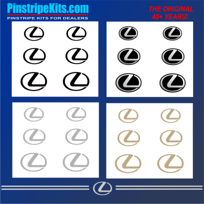 Lexus vinyl pinstripe emblem stripe logo decal graphic