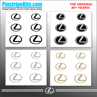 Lexus vinyl pinstripe emblem stripe logo decal graphic