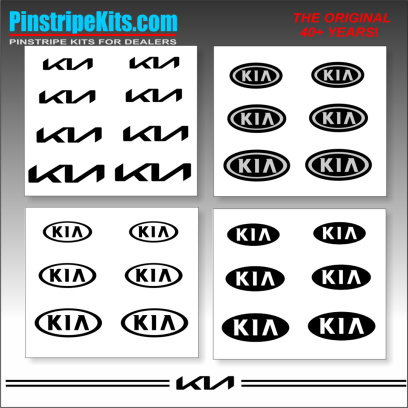 Kia Sportage Sorento Rio Optima Soul Sedona  vinyl pinstripe emblem stripe logo decal graphic
