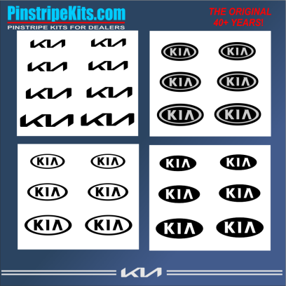 Kia Sportage Sorento Rio Optima Soul Sedona  vinyl pinstripe emblem stripe logo decal graphic