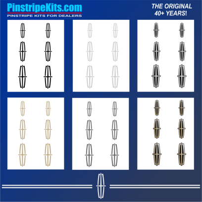 Lincoln vinyl pinstripe emblem stripe logo decal graphicvinyl pinstripe emblem stripe logo decal graphic stickers
